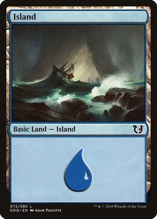 Island (72) [Duel Decks: Blessed vs. Cursed] | Mega City Incorporated