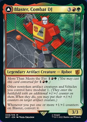 Blaster, Combat DJ // Blaster, Morale Booster [Universes Beyond: Transformers] | Mega City Incorporated