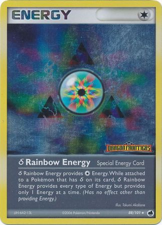 Rainbow Energy (88/101)(Delta Species) (Stamped) [EX: Dragon Frontiers] | Mega City Incorporated
