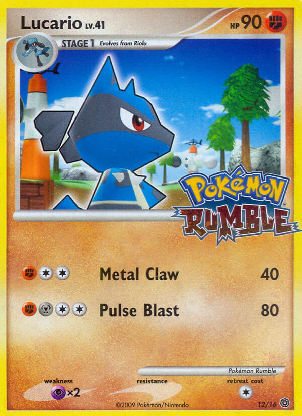 Lucario (12/16) [Pokémon Rumble] | Mega City Incorporated