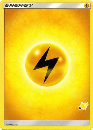 Lightning Energy (Pikachu Stamp #39) [Battle Academy 2020] | Mega City Incorporated