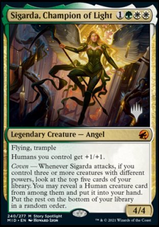 Sigarda, Champion of Light (Promo Pack) [Innistrad: Midnight Hunt Promos] | Mega City Incorporated