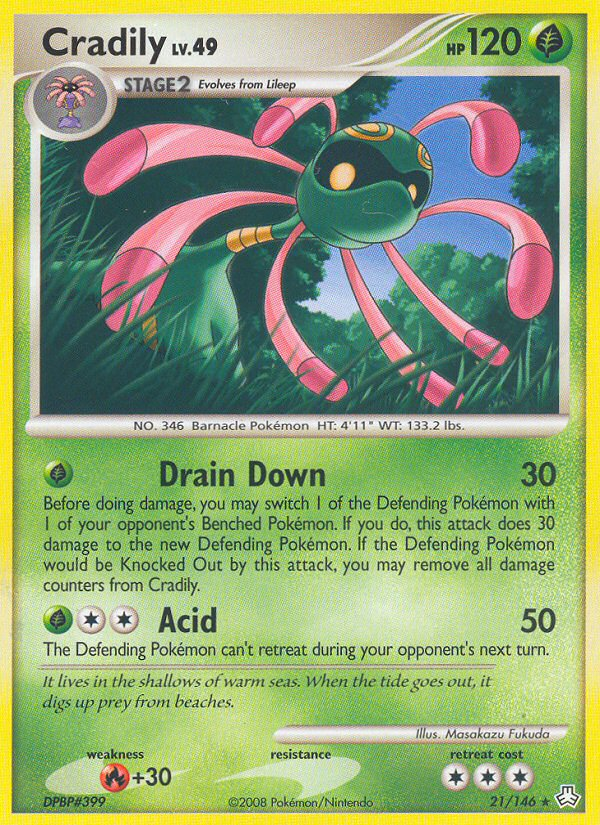 Cradily (21/146) [Diamond & Pearl: Legends Awakened] | Mega City Incorporated