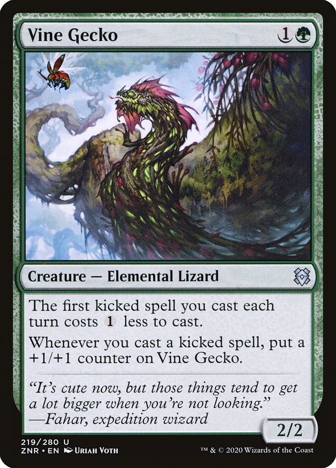 Vine Gecko [Zendikar Rising] | Mega City Incorporated