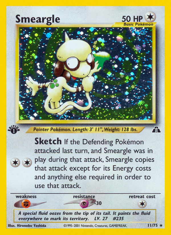 Smeargle (11/75) [Neo Discovery 1st Edition] | Mega City Incorporated