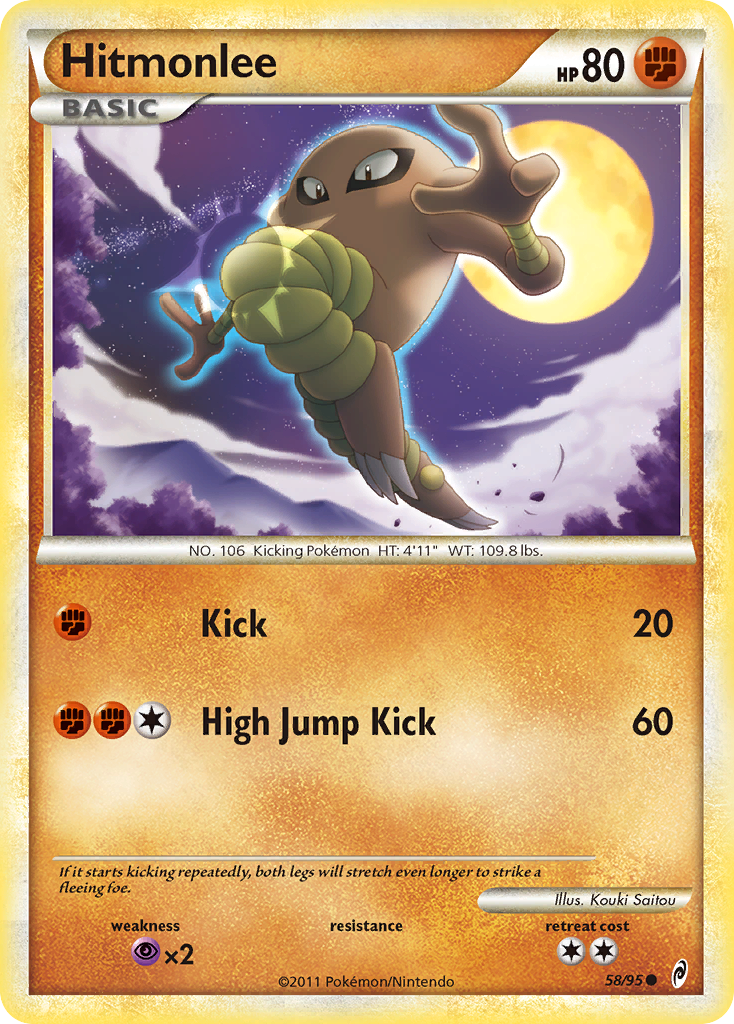 Hitmonlee (58/95) [HeartGold & SoulSilver: Call of Legends] | Mega City Incorporated