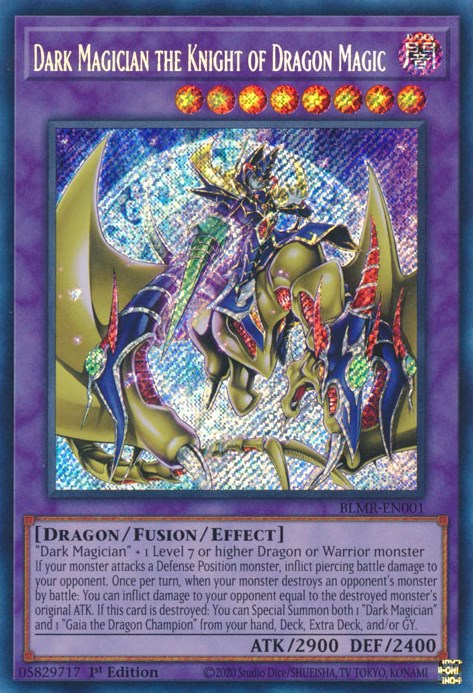 Dark Magician the Knight of Dragon Magic [BLMR-EN001] Secret Rare | Mega City Incorporated