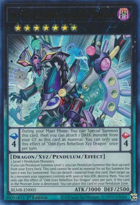 Odd-Eyes Rebellion Xyz Dragon [BLMR-EN005] Ultra Rare | Mega City Incorporated