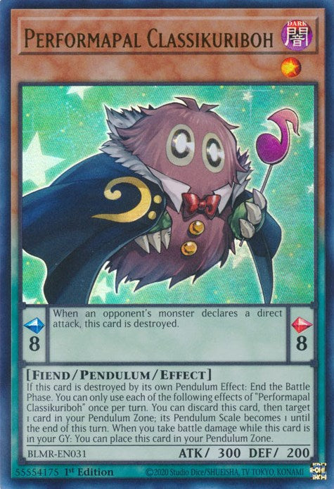 Performapal Classikuriboh [BLMR-EN031] Ultra Rare | Mega City Incorporated