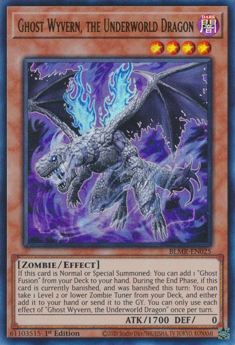 Ghost Wyvern, the Underworld Dragon [BLMR-EN025] Ultra Rare | Mega City Incorporated