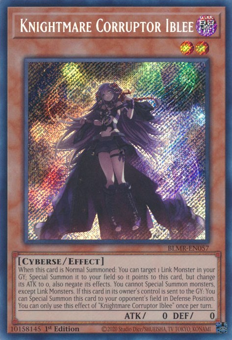 Knightmare Corruptor Iblee [BLMR-EN057] Secret Rare | Mega City Incorporated