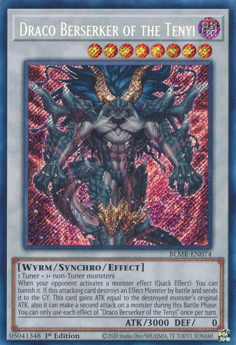 Draco Berserker of the Tenyi [BLMR-EN074] Secret Rare | Mega City Incorporated