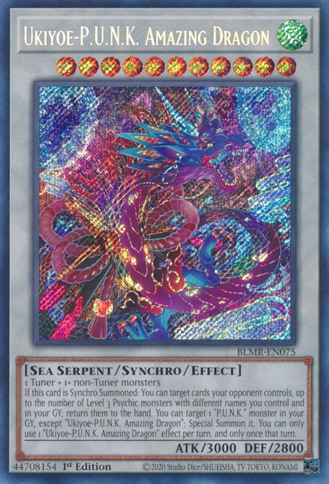 Ukiyoe-P.U.N.K. Amazing Dragon [BLMR-EN075] Secret Rare | Mega City Incorporated