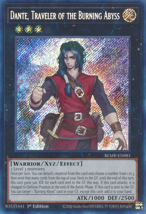 Dante, Traveler of the Burning Abyss [BLMR-EN081] Secret Rare | Mega City Incorporated