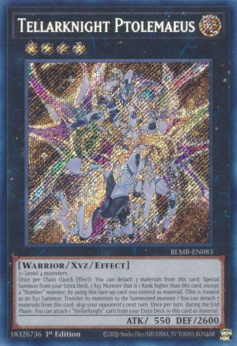 Tellarknight Ptolemaeus [BLMR-EN083] Secret Rare | Mega City Incorporated