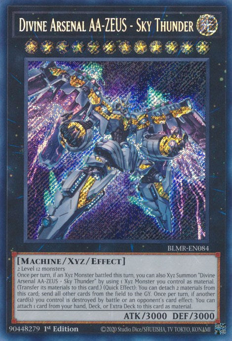 Divine Arsenal AA-ZEUS - Sky Thunder [BLMR-EN084] Secret Rare | Mega City Incorporated