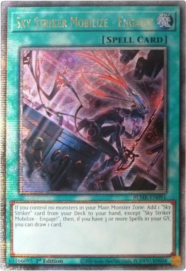 Sky Striker Mobilize - Engage! [BLMR-EN091] Quarter Century Secret Rare | Mega City Incorporated