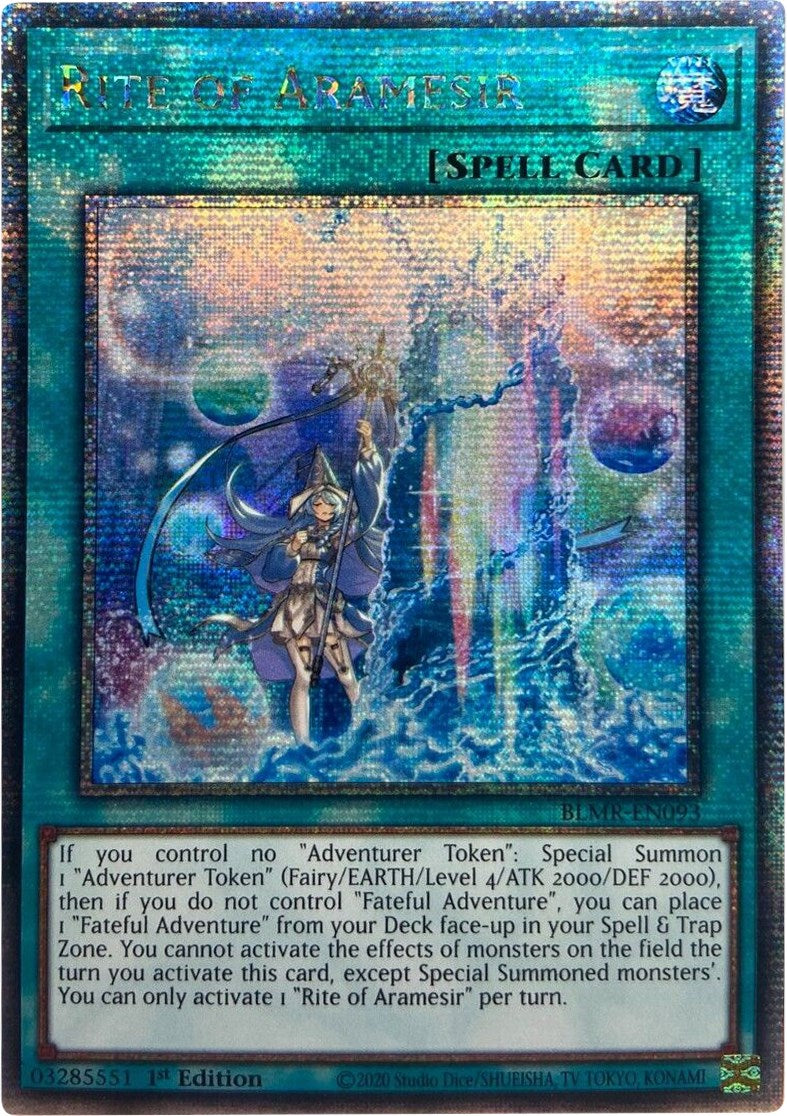 Rite of Aramesir [BLMR-EN093] Quarter Century Secret Rare | Mega City Incorporated