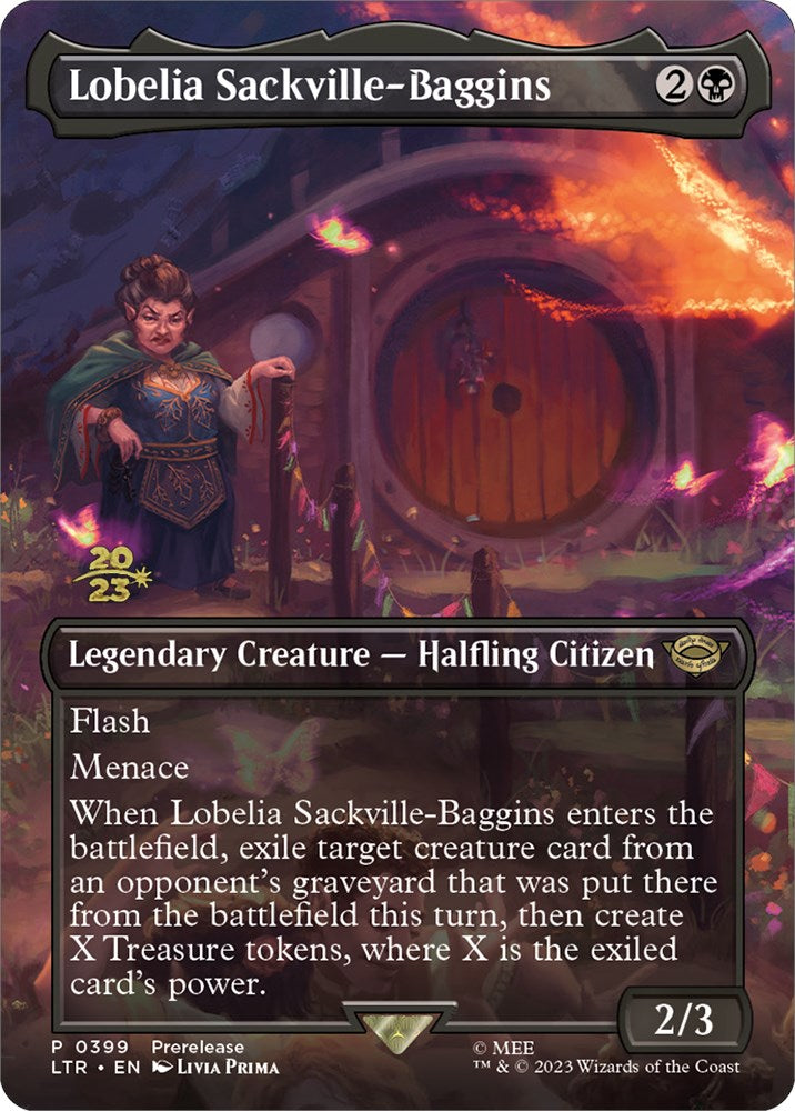 Lobelia Sackville-Baggins (399) [The Lord of the Rings: Tales of Middle-Earth Prerelease Promos] | Mega City Incorporated