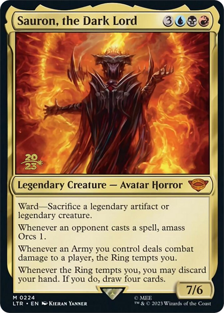 Sauron, the Dark Lord [The Lord of the Rings: Tales of Middle-Earth Prerelease Promos] | Mega City Incorporated