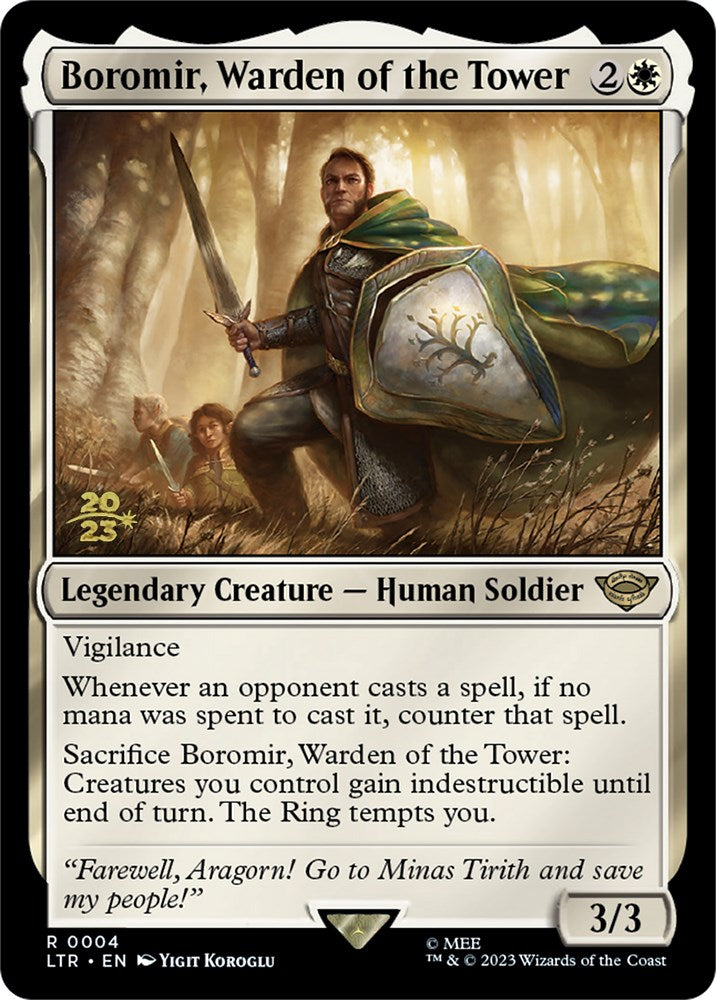 Boromir, Warden of the Tower [The Lord of the Rings: Tales of Middle-Earth Prerelease Promos] | Mega City Incorporated