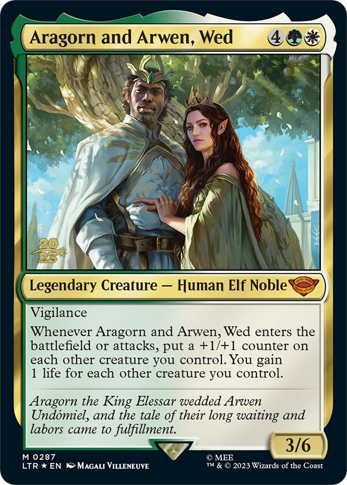 Aragorn and Arwen, Wed [The Lord of the Rings: Tales of Middle-Earth Prerelease Promos] | Mega City Incorporated