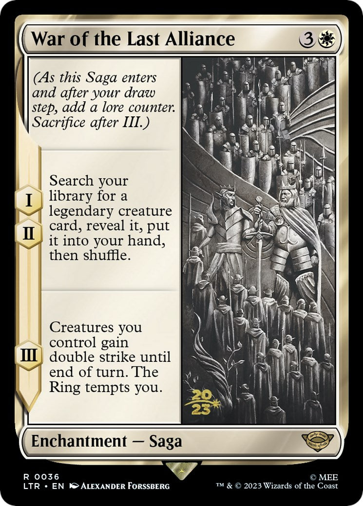 War of the Last Alliance [The Lord of the Rings: Tales of Middle-Earth Prerelease Promos] | Mega City Incorporated