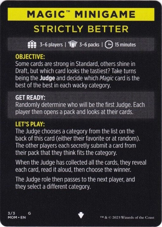 Strictly Better (Magic Minigame) [March of the Machine Minigame] | Mega City Incorporated