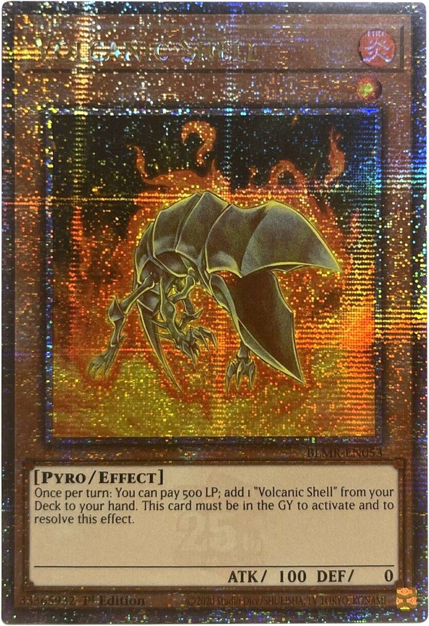 Volcanic Shell [BLMR-EN053] Quarter Century Secret Rare | Mega City Incorporated