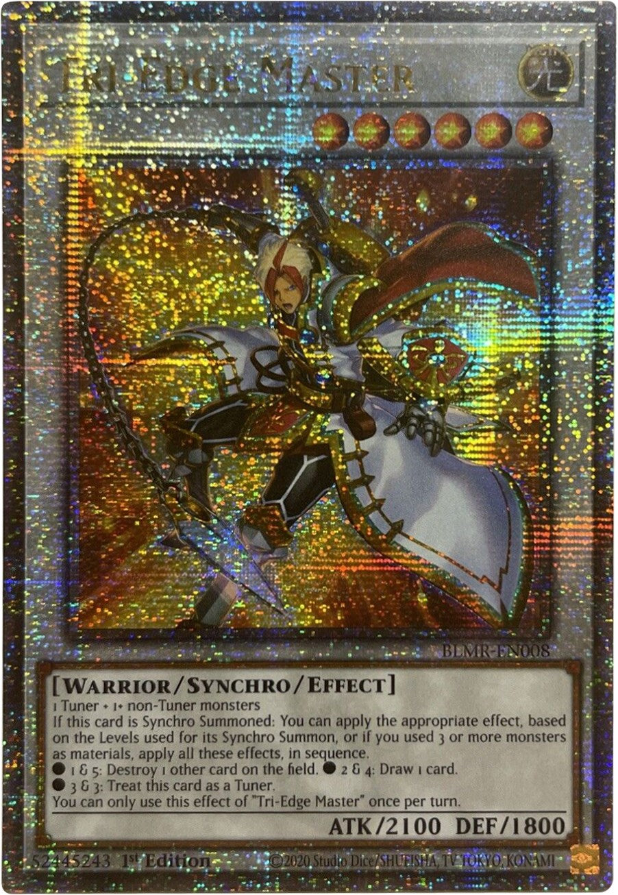 Tri-Edge Master [BLMR-EN008] Quarter Century Secret Rare | Mega City Incorporated