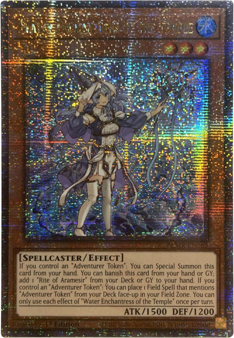 Water Enchantress of the Temple [BLMR-EN065] Quarter Century Secret Rare | Mega City Incorporated