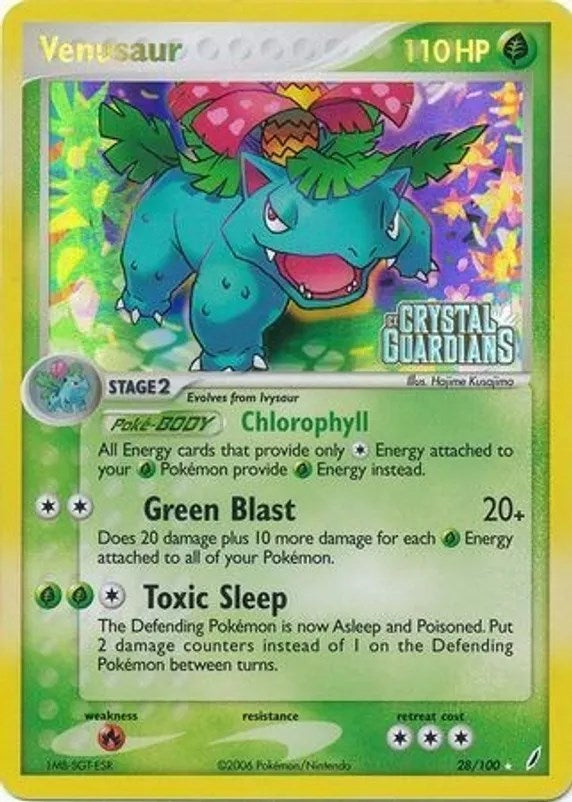 Venusaur (028/100) (Prerelease) [EX: Crystal Guardians] | Mega City Incorporated