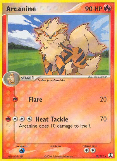 Arcanine (18/112) [EX: FireRed & LeafGreen] | Mega City Incorporated