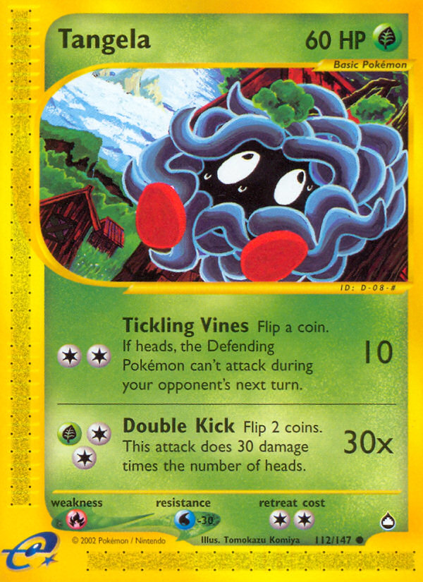 Tangela (112/147) [Aquapolis] | Mega City Incorporated