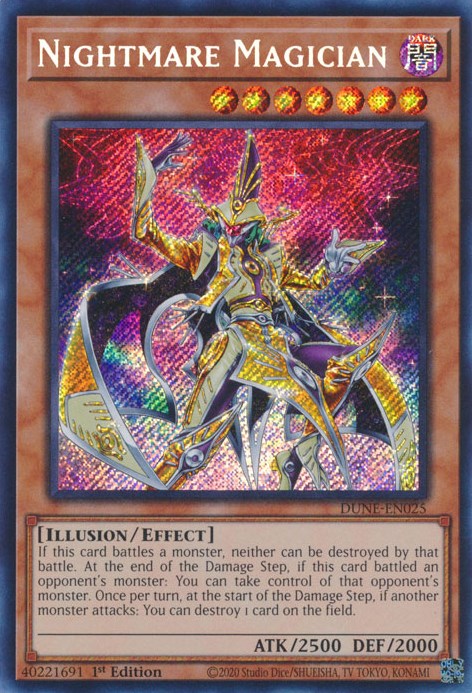 Nightmare Magician [DUNE-EN025] Secret Rare | Mega City Incorporated