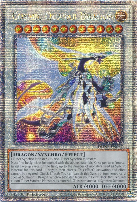 Cosmic Quasar Dragon [DUNE-EN037] Quarter Century Secret Rare | Mega City Incorporated