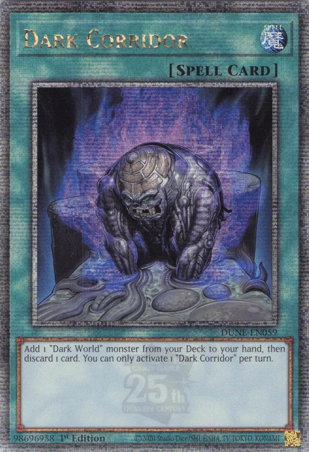 Dark Corridor [DUNE-EN059] Quarter Century Secret Rare | Mega City Incorporated