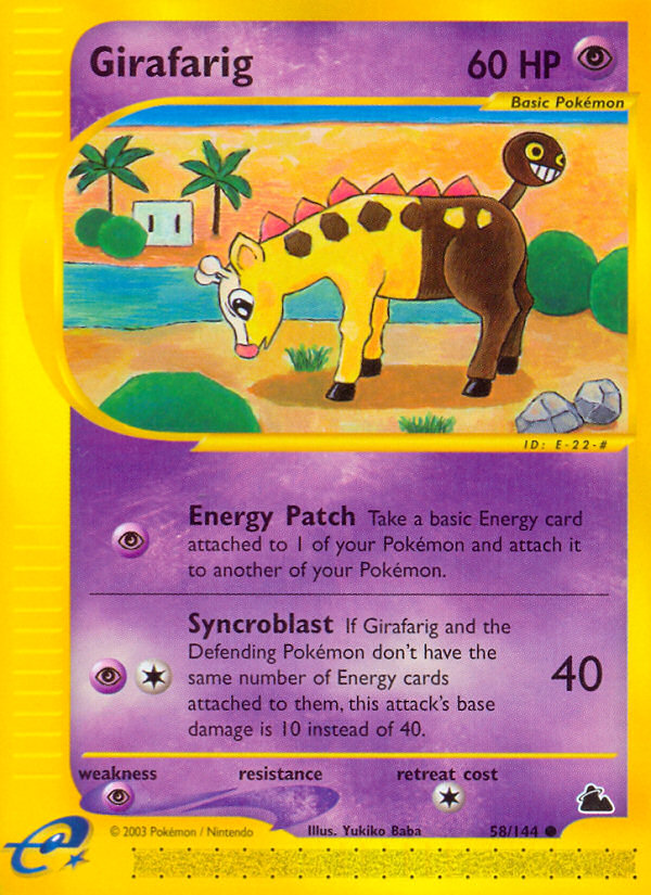 Girafarig (58/144) [Skyridge] | Mega City Incorporated