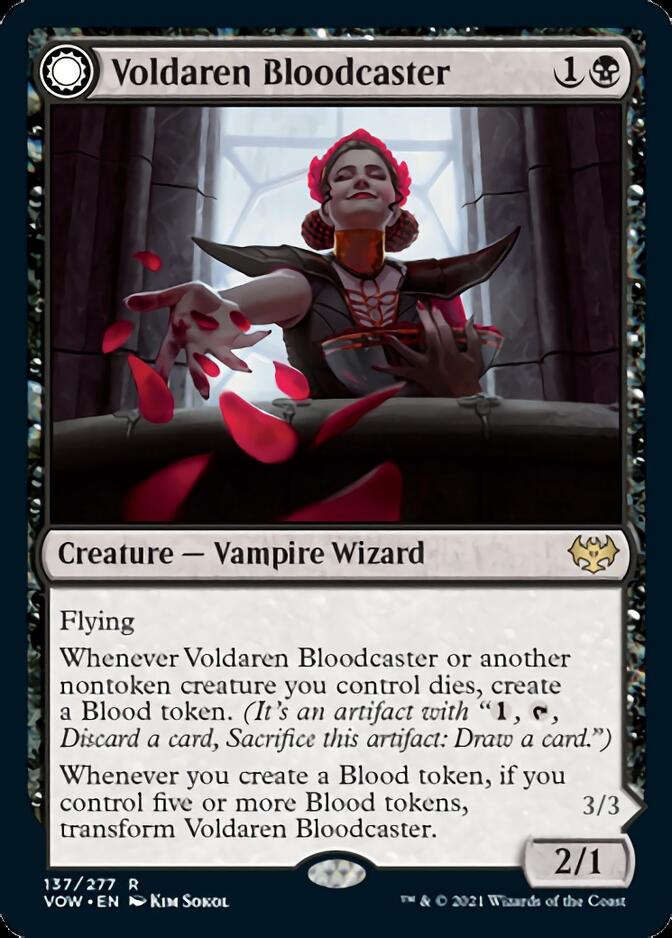 Voldaren Bloodcaster // Bloodbat Summoner [Innistrad: Crimson Vow] | Mega City Incorporated