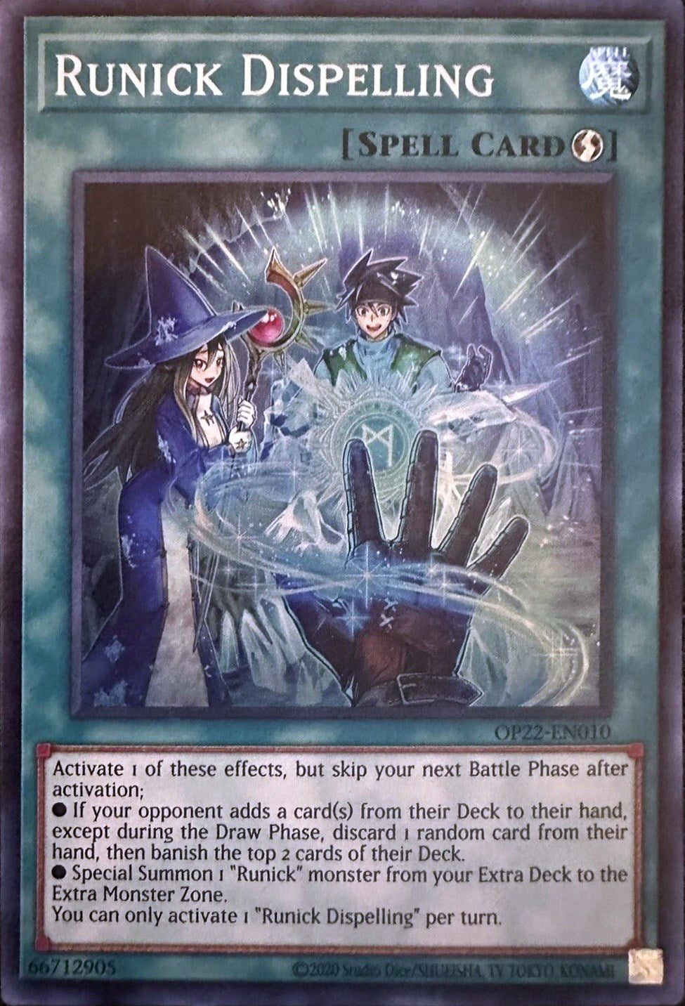 Runick Dispelling [OP22-EN010] Super Rare | Mega City Incorporated