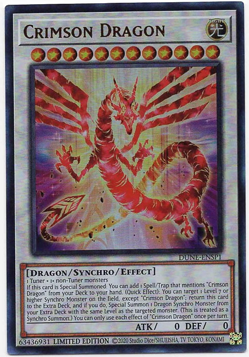 Crimson Dragon [DUNE-ENSP1] Ultra Rare | Mega City Incorporated