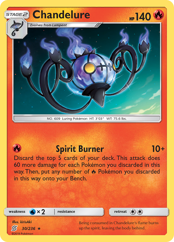 Chandelure (30/236) [Sun & Moon: Unified Minds] | Mega City Incorporated