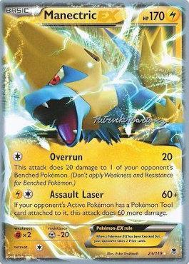 Manectric EX (23/119) (Punches 'n' Bites - Patrick Martinez) [World Championships 2015] | Mega City Incorporated