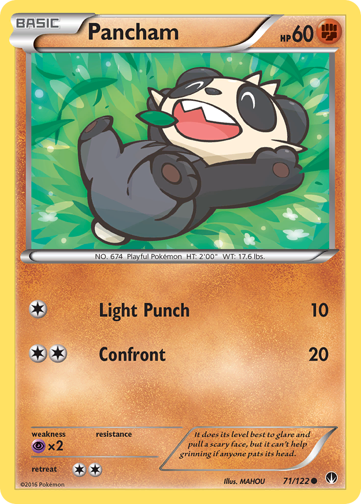 Pancham (71/122) [XY: BREAKpoint] | Mega City Incorporated