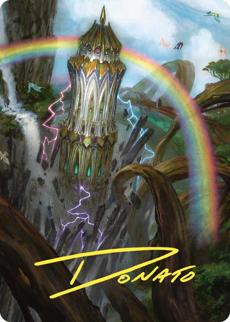 Command Tower Art Card (Gold-Stamped Signature) [Commander Masters Art Series] | Mega City Incorporated