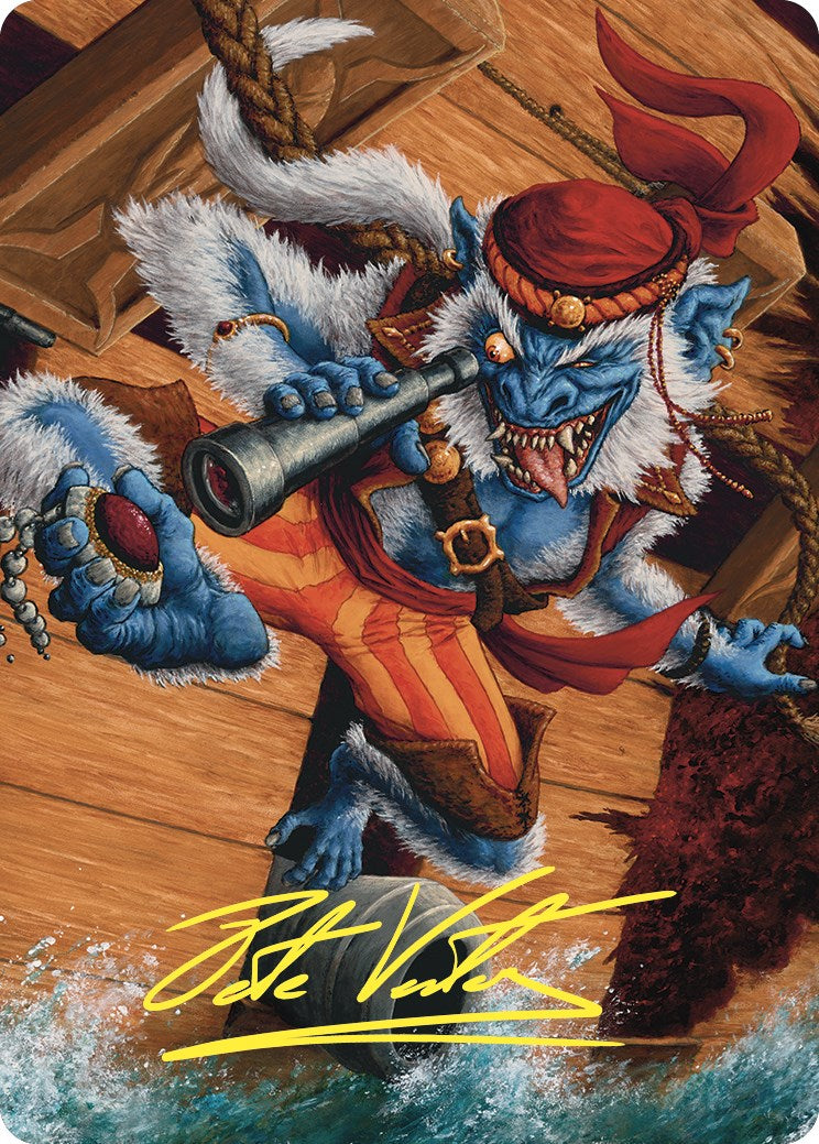 Treasure Nabber Art Card (Gold-Stamped Signature) [Commander Masters Art Series] | Mega City Incorporated