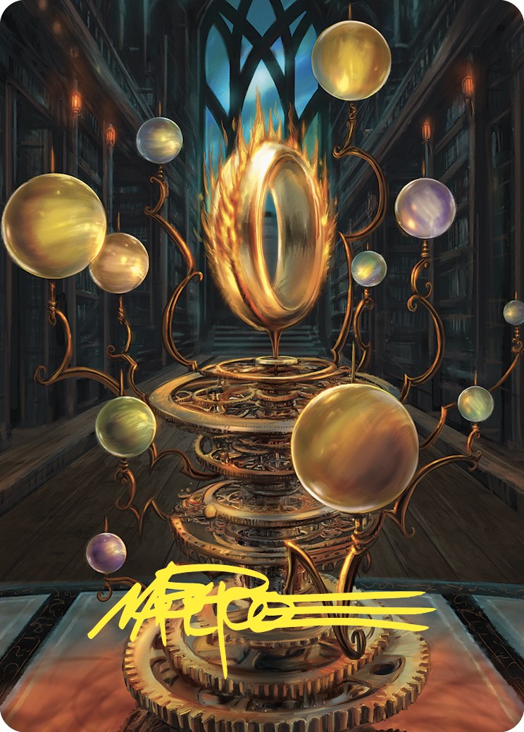 Sol Ring Art Card (Gold-Stamped Signature) [Commander Masters Art Series] | Mega City Incorporated
