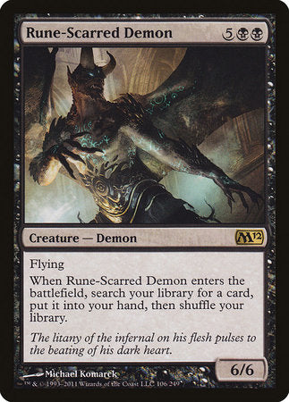Rune-Scarred Demon [Magic 2012] | Mega City Incorporated