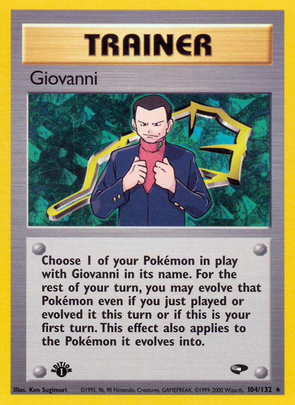 Giovanni (104/132) [Gym Challenge 1st Edition] | Mega City Incorporated