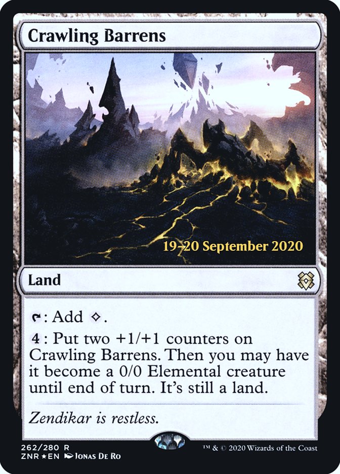 Crawling Barrens  [Zendikar Rising Prerelease Promos] | Mega City Incorporated